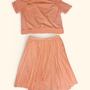 Sara Blaine Peach Skirt Set